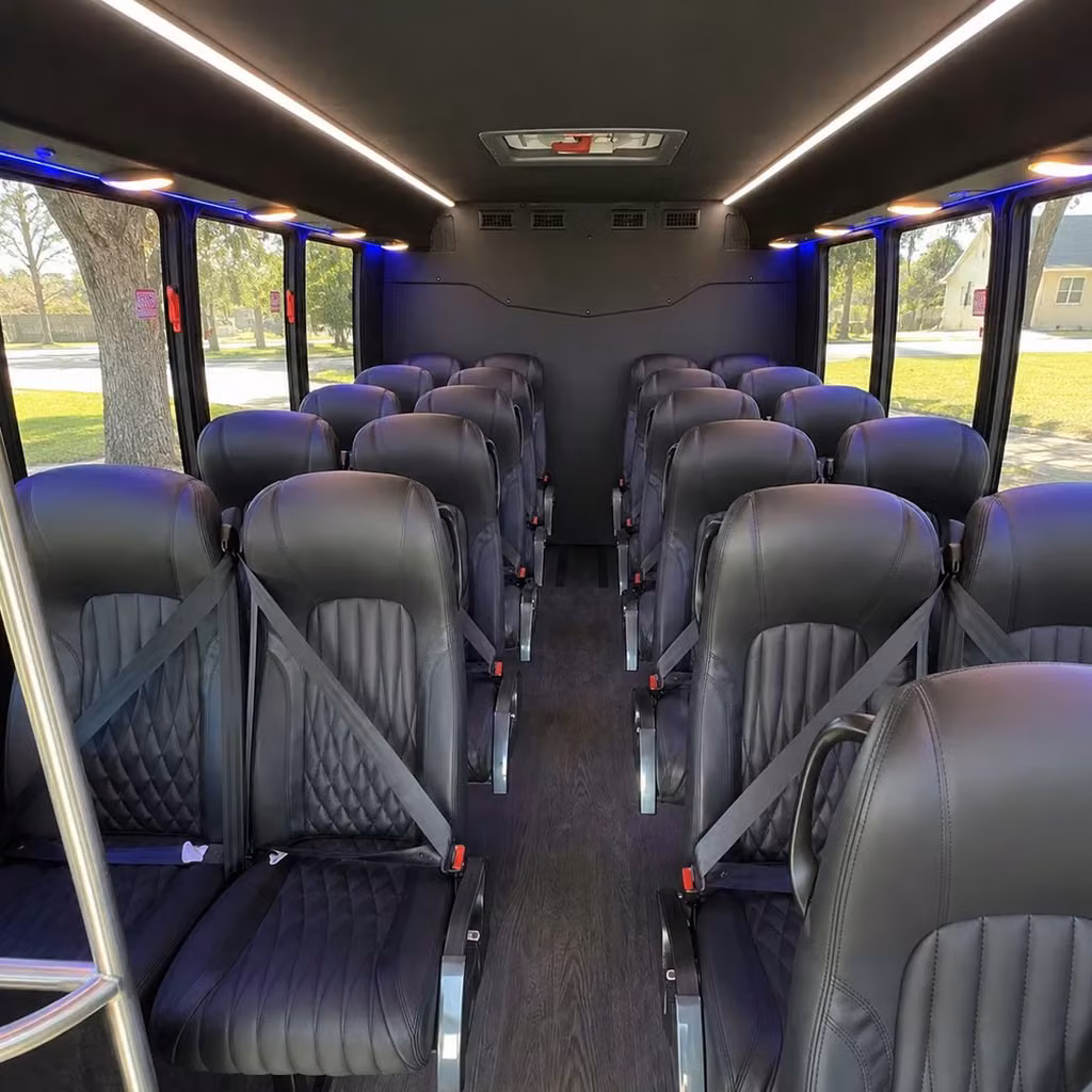 25 passenger minibus interior